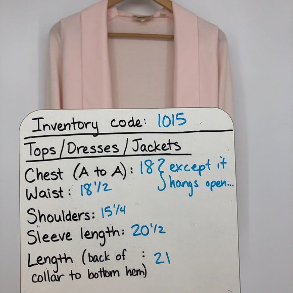 Ted Baker Faiyly Pale Pink open cardigan size 0 (XS) - Picture 13 of 15